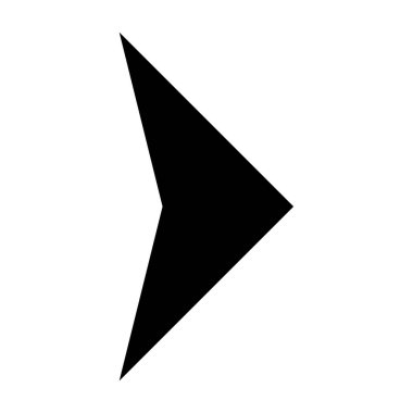 ok vektörü ince çizgi simgesi