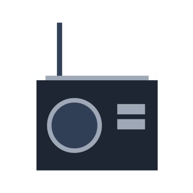 Radyo simgesi vektör çizim şablonu 