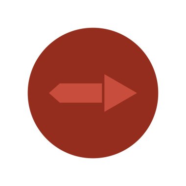 ok düz ikon vektör illüstrasyonu