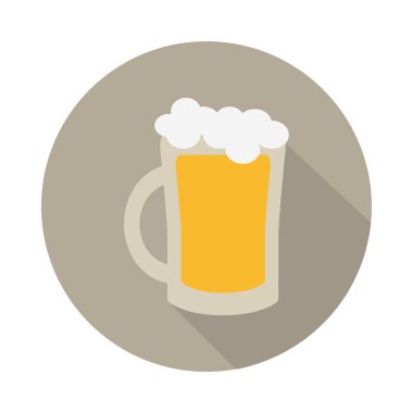 Bira kupa renkli vektör simgesi