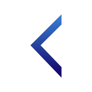 ok vektörü ince çizgi simgesi