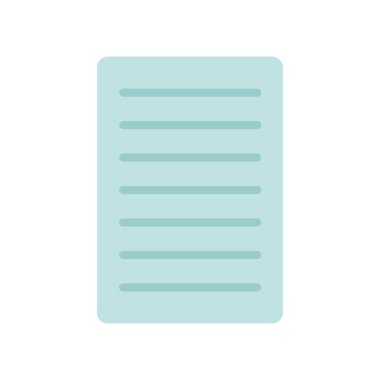 kağıt sayfası vektör çizgisi simgesi