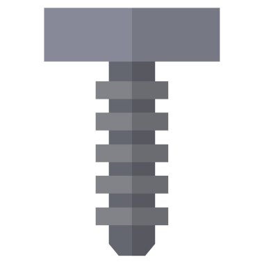 Beyaz arka plan üzerinde izole vida vektör simgesi 