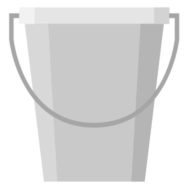 Kova vektör çizimi beyaz arkaplanda izole edildi