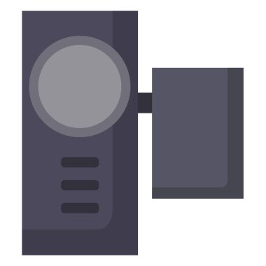 Kamera simgesinin vektör illüstrasyonu 