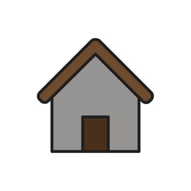 ev izole edilmiş simge, vektör illüstrasyon tasarımı