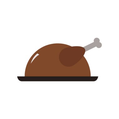 tavuk vektör illüstrasyonu modern simge