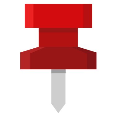 vector illustration of push pin icon