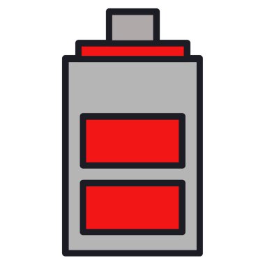 pil simgesi, vektör illüstrasyonu