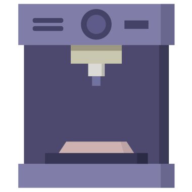kahve makinesi simgesini, vektör çizim