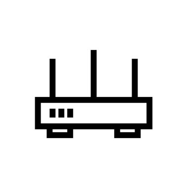 router vektör illüstrasyonu modern simge