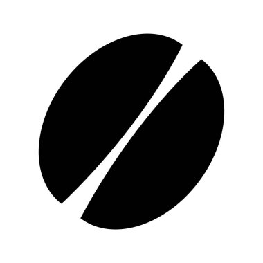 kahve çekirdeği vektör illüstrasyonu modern simge