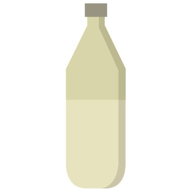 süt şişesi simgesi, vektör illüstrasyonu 