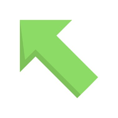 ok vektörü ince çizgi simgesi