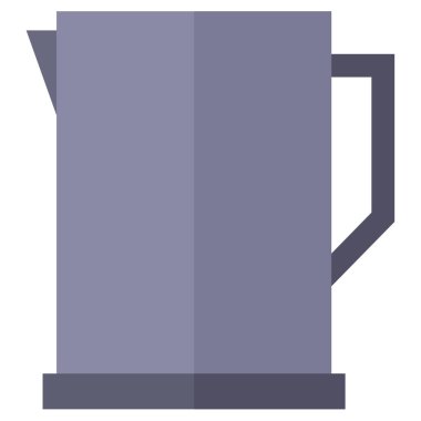 Beyaz arka plan üzerinde izole su ısıtıcısı simgesi 