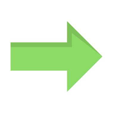 ok vektörü ince çizgi simgesi