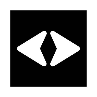 Çift ok simgesini, vektör çizim