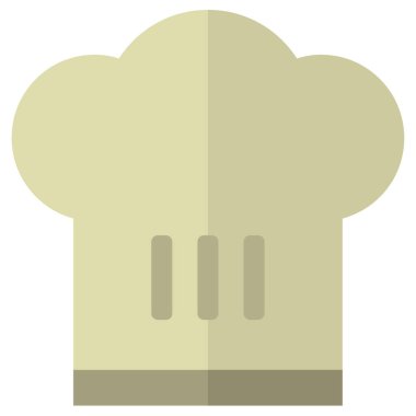 Şef Şapka simgesi, vektör illüstrasyonu