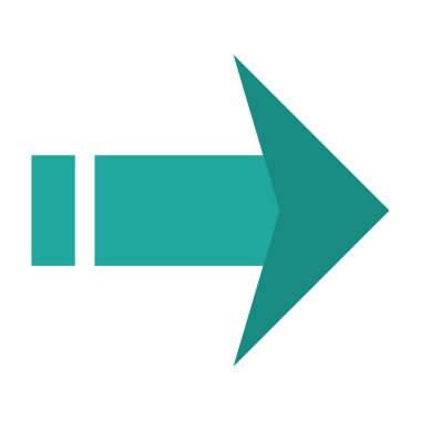 ok vektörü ince çizgi simgesi