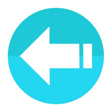 ok vektörü ince çizgi simgesi