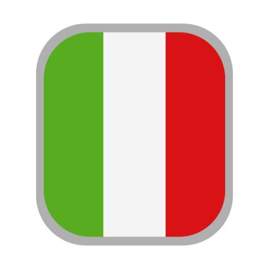 İtalya bayrağı. vektör simgesi 