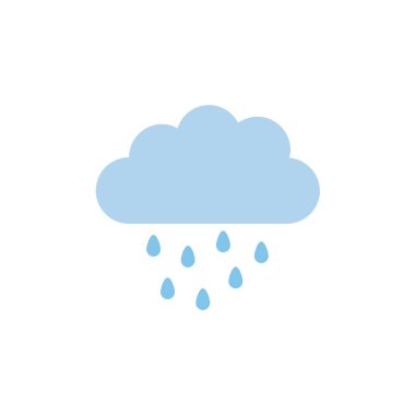 Yağmur bulutu vektör illüstrasyonu  