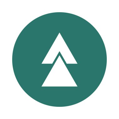 ok düz ikon vektör illüstrasyonu