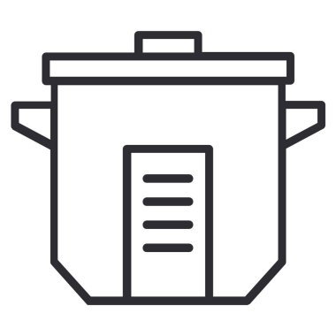 pişirme kabı vektör illüstrasyonu modern simge