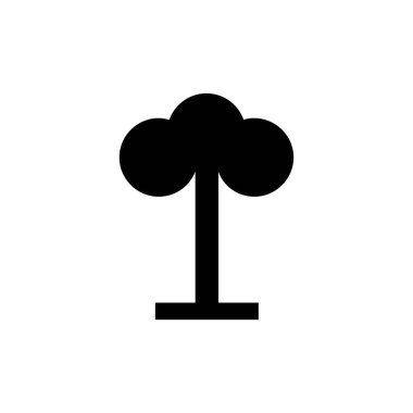 ağaç vektörü sembolü düz simge