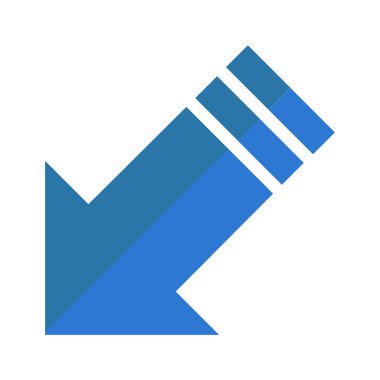 ok vektörü ince çizgi simgesi