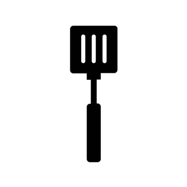 Mutfak spatula simgesinin vektör çizimi