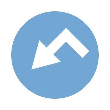 ok düz ikon vektör illüstrasyonu