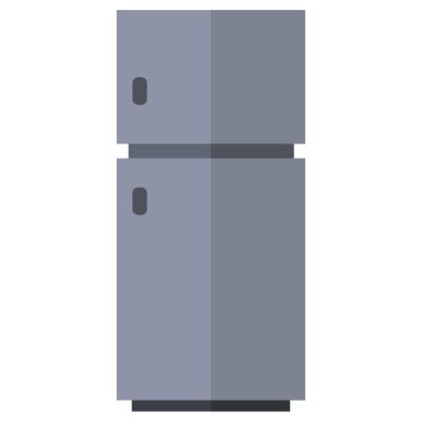 Beyaz arka plan üzerinde izole buzdolabı simgesi