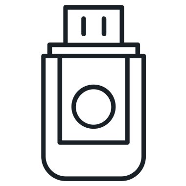 modern usb simgesi, vektör illüstrasyonu 