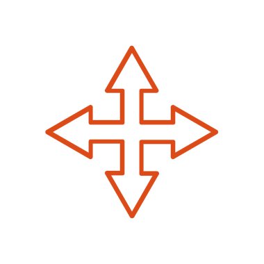 Ok simgesi. vektör illüstrasyonu