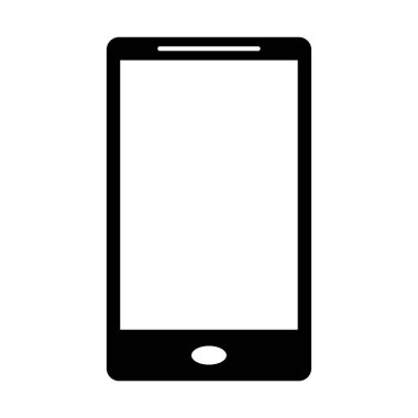 Boş ekran simgesine sahip akıllı telefon, vektör illüstrasyonu