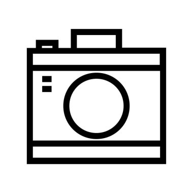 kamera simgesi vektör illüstrasyonu