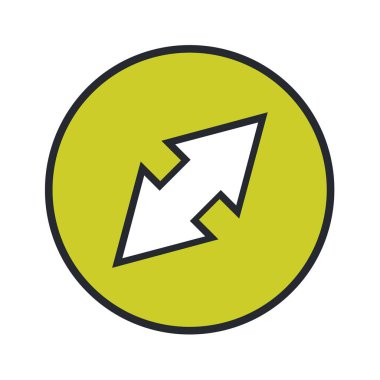 Ok simgesi. vektör illüstrasyonu