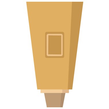 krem kozmetik tüp vektör çizimi