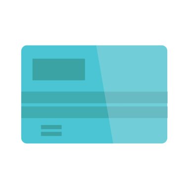 Beyaz arka plan üzerinde izole kredi kartı simgesi