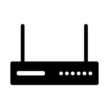 router simgesi vektör illüstrasyonu