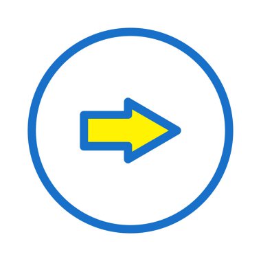 ok vektörü ince çizgi simgesi