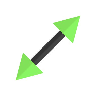 Ok simgesi. vektör illüstrasyonu