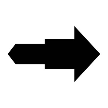 ok düz ikon vektör illüstrasyonu