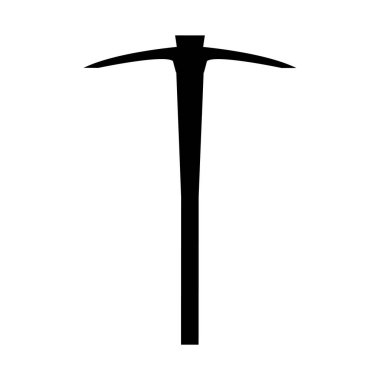 Kazma simgesi, vektör illüstrasyonu basit tasarım