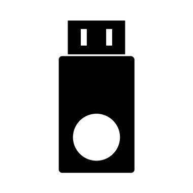 Beyaz arkaplanda modern usb simgesi     