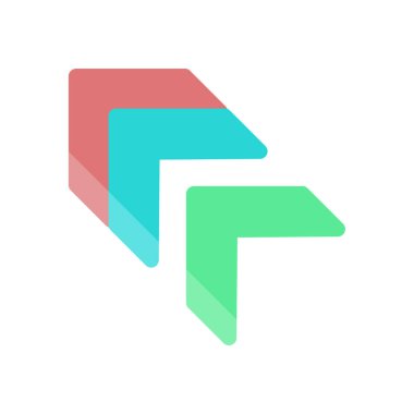 Web ve mobil uygulama tasarımınız için ok simgesi çizimi arkaplanı, ok logosu 