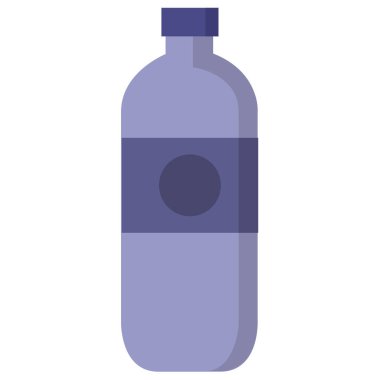 Beyaz arkaplan, vektör, illüstrasyon üzerinde izole su şişesi simgesi