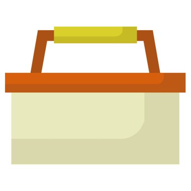 Sepet simgesi, vektör basit tasarım 