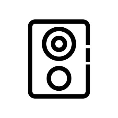 hoparlör izole edilmiş ikon vektör tasarımı